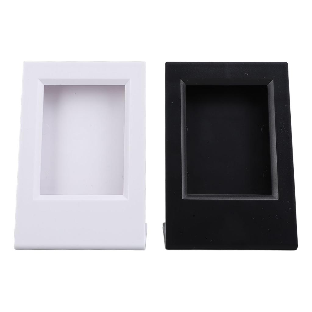 2pcs L Shape Photo Frame Acrylic Collectible Decoration Simple Ideal Present Slanted Picture Frame f