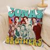 Band JJONAS BBROTHERS Cushion Cover Soft Plush Throw Pillow Cover  DoubleSided Decorative Cushion Case  Bedroom Home Decor