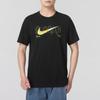 Nike SS24 Logo-Print Lässiges Sport-Lauf-Fitness-Trainings-Bequemes Atmungsaktives Rundhals-Kurzarm-T-Shirt Herren-Tops Schwarz FV8391010