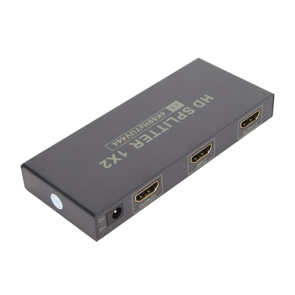 1x2 HD Multimedia Interface Splitter 4K 60Hz 18G HDCP2.2 RGB444 1 Eingang 2 Ausgänge HD Multimedia Interface