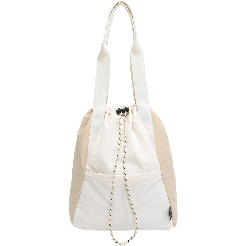 

Женская нейлоновая сумка-тоут большой вместимости для поездок на работу бежевый