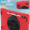 Heavy Duty Case for Samsung Galaxy Tab S11 Ultra 2025 14.6" SM-X930 SM-X936 360 Rotating Stand Rugged Cover with Shoulder Strap