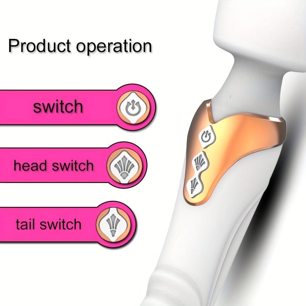Vibrator Dildou Puternic Motor Dual Silicon Baghetă Masaj Punct G 10 Moduri Jucărie Sexuală pentru Cuplu Stimulator Clitoris pentru Adulți