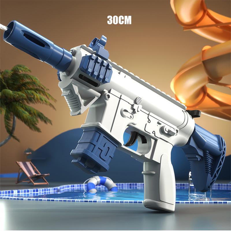 Electric Water Gun Automatic Water Suction Guns LED Shooting Pistol Watergun Outdoor Games Water Pool Beach Toy for Children Boy