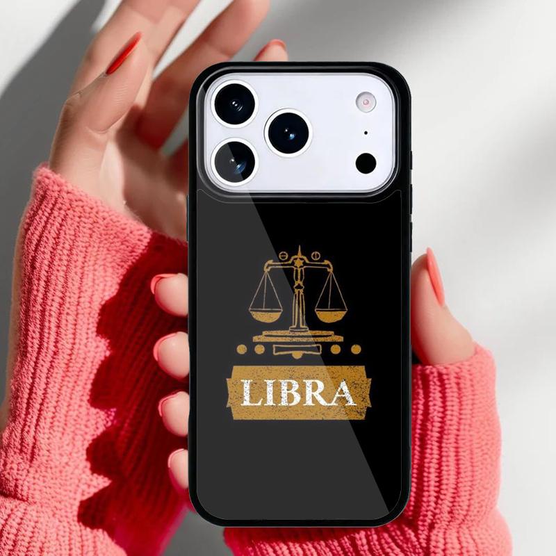 Zodiac Libra Balance soft Phone Case for iPhone 17 Air 16e 15 14 13 Pro Max Back Cover for 12 11 Pro Coque