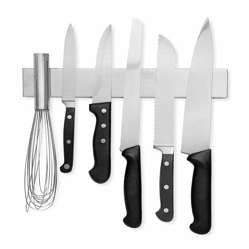 Stainless Steel Knife Magnet, Wall-Mountable, Easy to Install, 30mm Adhesive Tape for Kitchen Tools