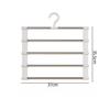 Multi-Layer Pants Hanger Hook Stainless Steel Hook Foldable Space Saving Organizer Wardrobe Storage Trousers Hooks Home Supplies