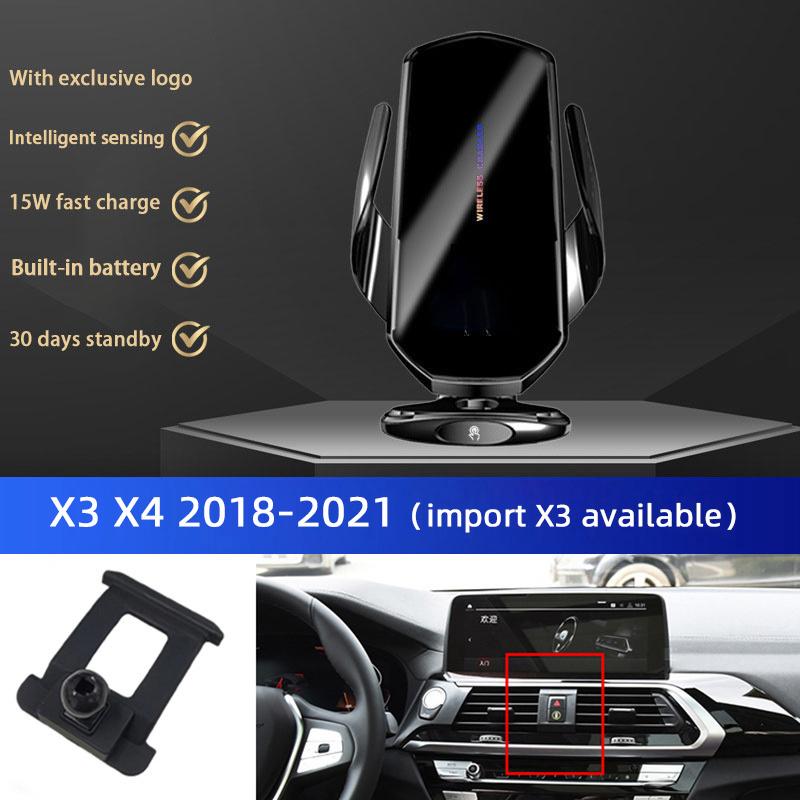 Car Mobile Phone Holder For BMW 1 2 3 5 7 Series X1 X2 X3 X4 X5 X6 X7 5GT 3GT I3 I4 MINI Wireless Charger Fast Charging Bracket