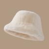Autumn and Winter New Bucket Hat Women's Autumn and Winter Versatile Thermal Basin Hat Shows Face Fashionable Small Bucket Hat Shows Small Face