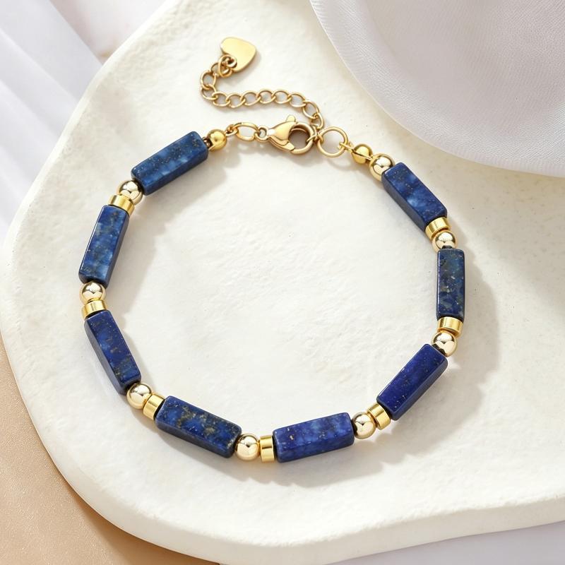 Adjustable Bohemian Lapis Lazuli Braided Bracelet – Natural Healing Gemstone, Calming Unisex Daily Gift