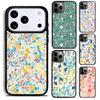 Floral Pattern Flower Phone Case for iPhone 17 16 15 Pro Max Air 14 13 12 11 Plus Shockproof Cover