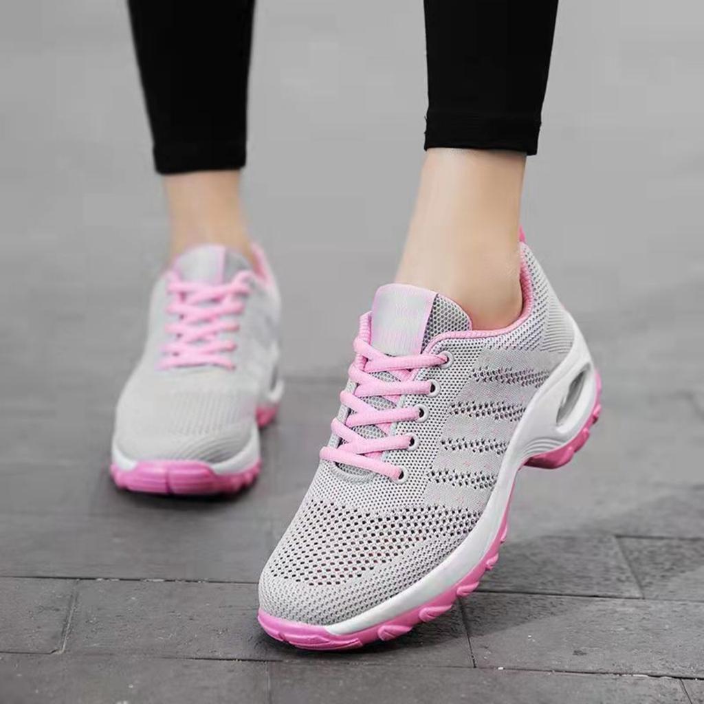 Women's Fall New Arrival: Flyknit Mesh Breathable Sneakers, Trendy Thick Sole Casual Shoes