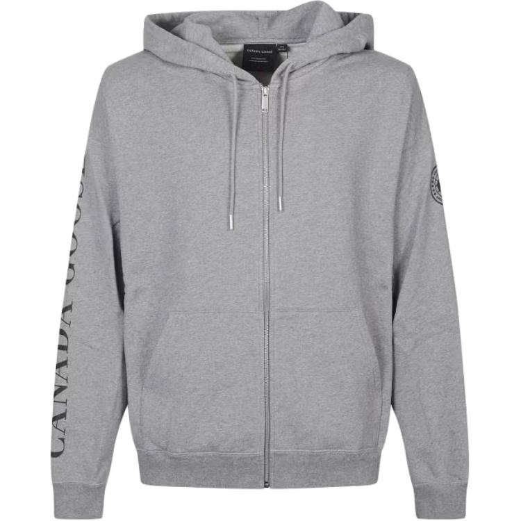 Canada Goose Logo Hooded Zip Long