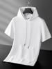 European Solid Color Men's Elbow-Sleeved Top Casual Sweatshirt