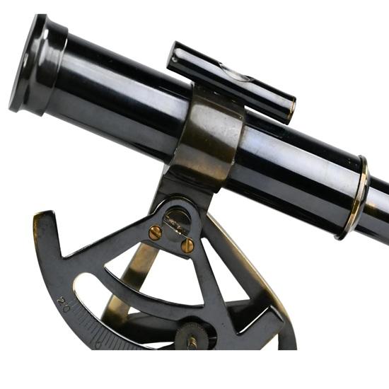 13.97 Cm Brass Alidade Telescope with Compass Nautical Maritime Decor