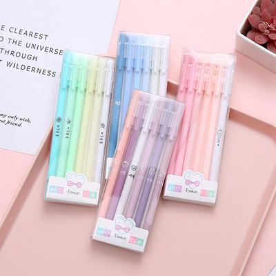 6 Teile/satz Nette Gel Stift Set 0,5mm Unterschrift Stift Student Writing Tinte Stift Schule Büro Schreibwaren