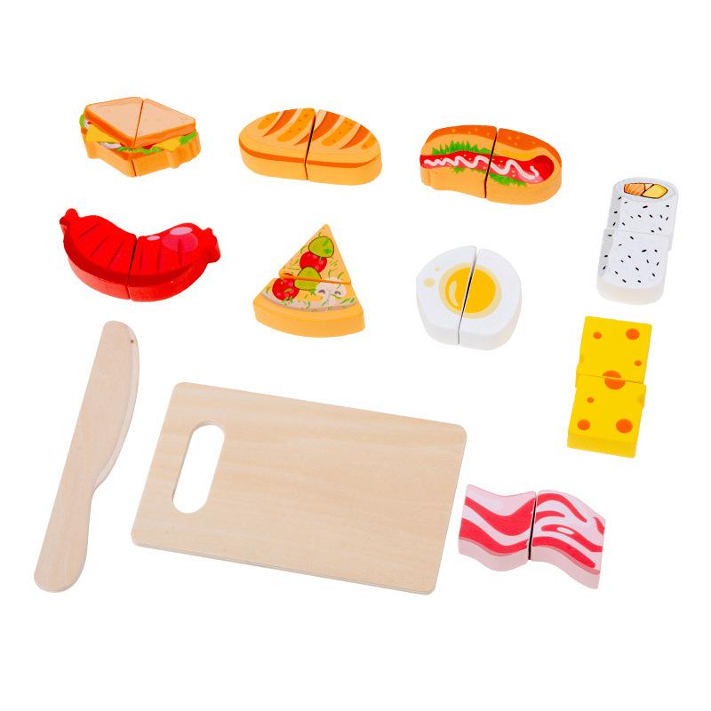 Wooden Velcro Cutting Fruits & Vegetables Play Set for Early Childhood Education