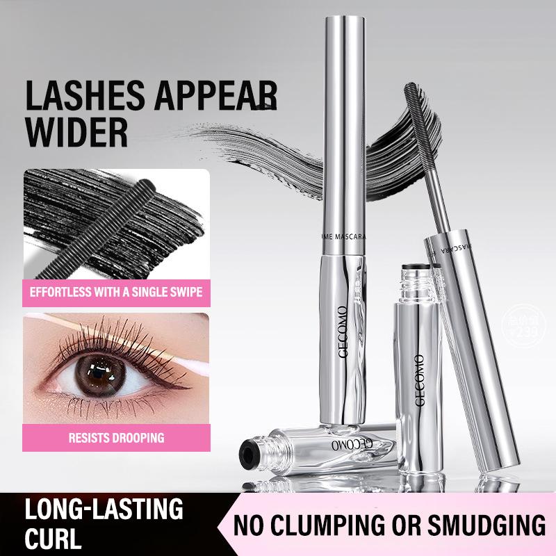 Langhoudende Krullende Mascara Waterdicht en Zweetbestendig Scheidt Elke Wimper Dik en Volumineus Stalen Tube Mascara Spiraalvormig Borsteltje