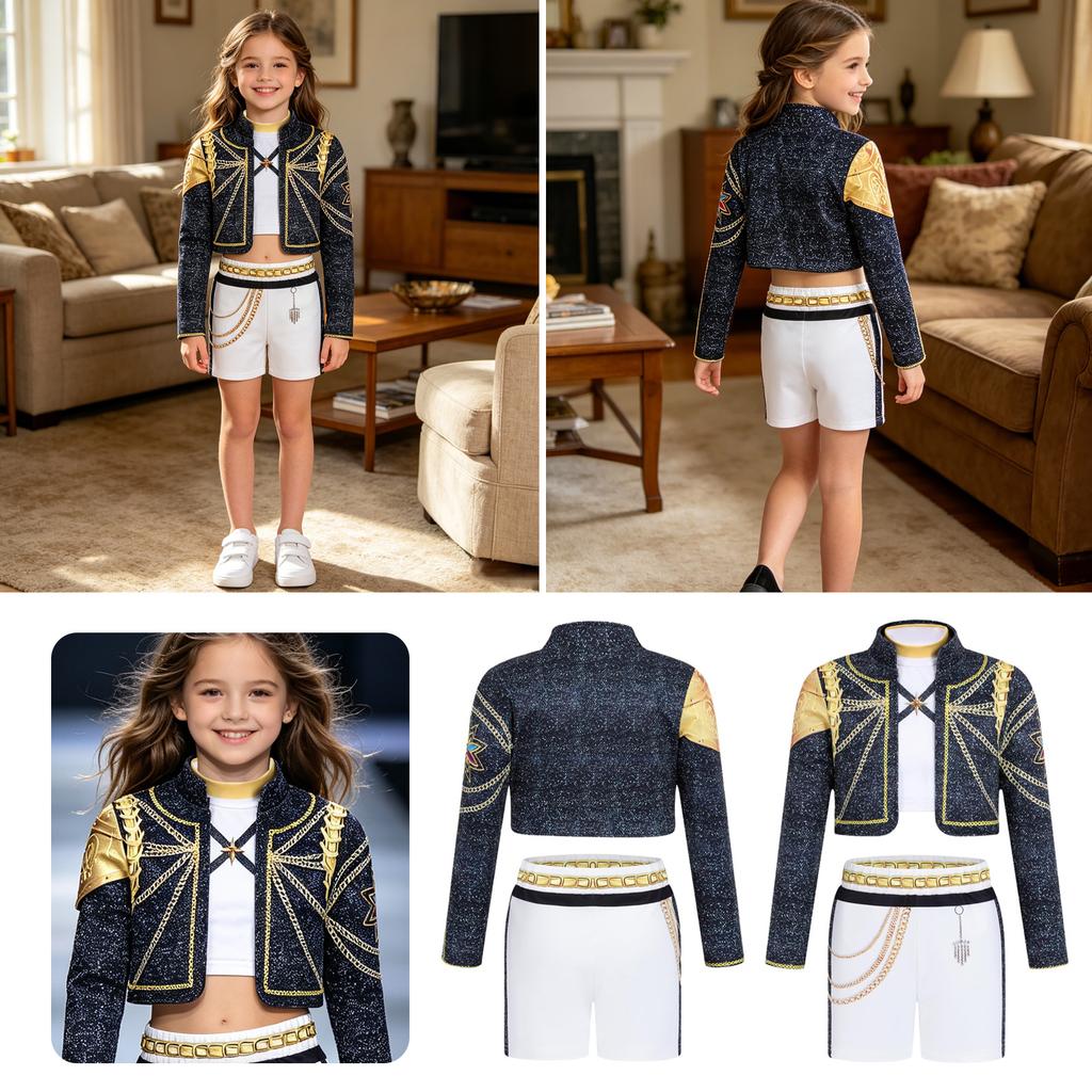 Kids Cosplay Costume Anime Inspired Role-Play Dress for Children