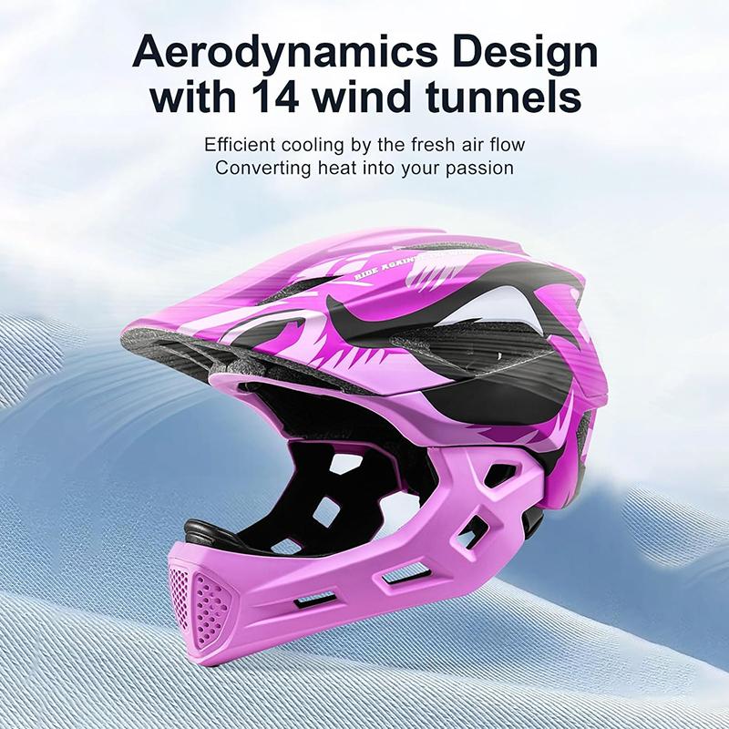 Kids Detachable Full Helmet,Sports Safety Bike Helmet Protective Gear