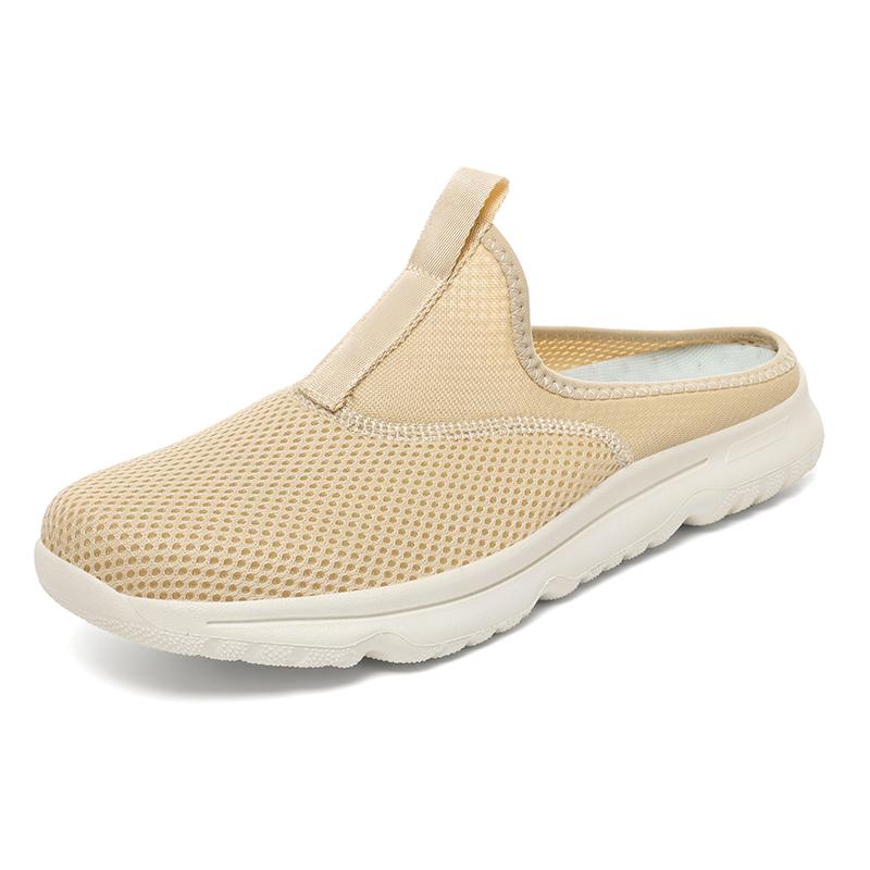 Fashion Men Slippers Summer Breathable Home Indoor Slippers Men Thick Bottom Slides Fashion Couple Walking Shoes Plus Size 36-48