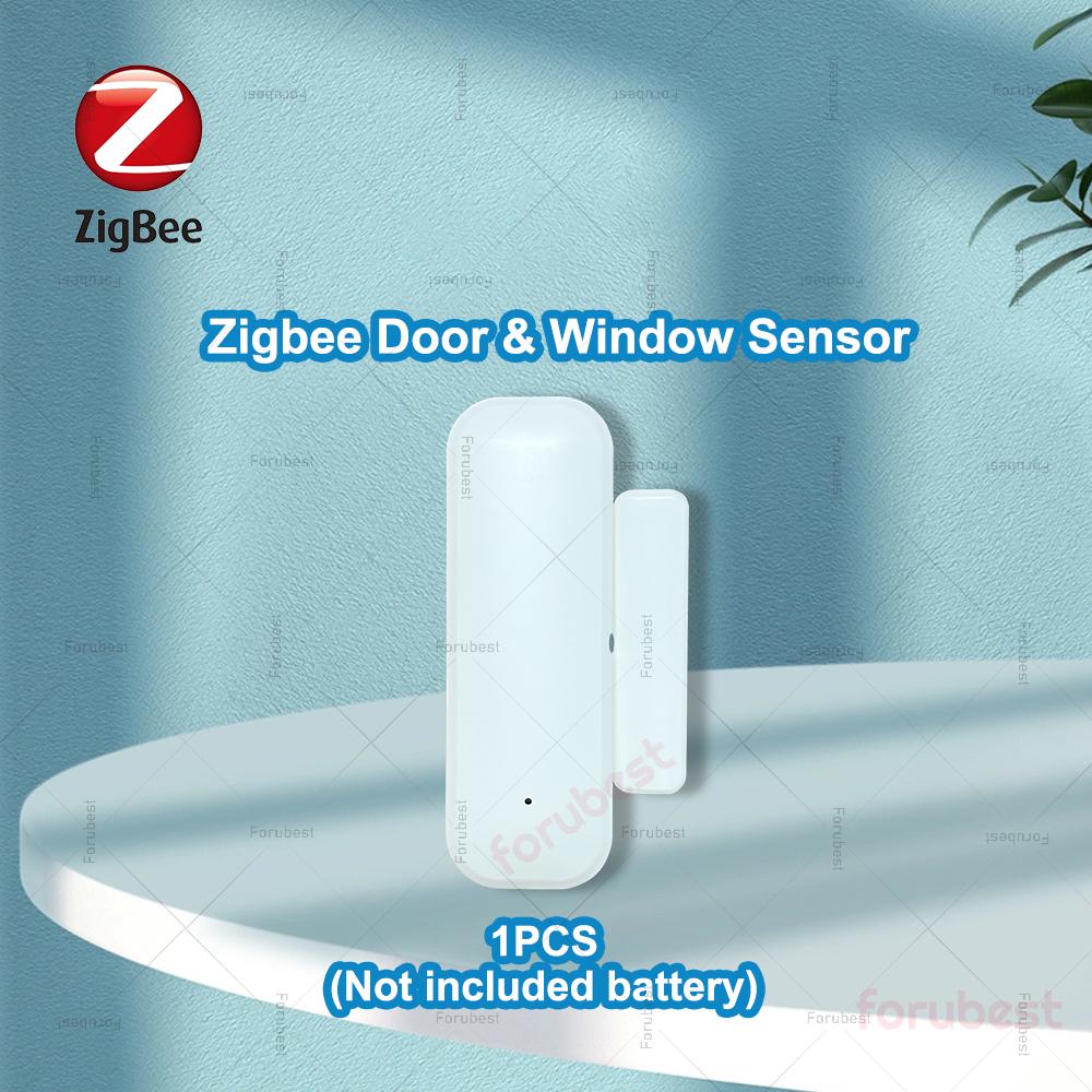 Zigbee Smart Door Window Sensor Open/Closed Detector App Remote Monitor Home Security Burglar Sensor Support Home Assistant Z2M 1PCS Zigbee