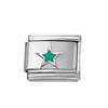 1pcs/lot Stainless Steel Five-Pointed Star Italian Links Fit 9x10mm Bracelets for DIY Bracelets Jewelry Making Accessories