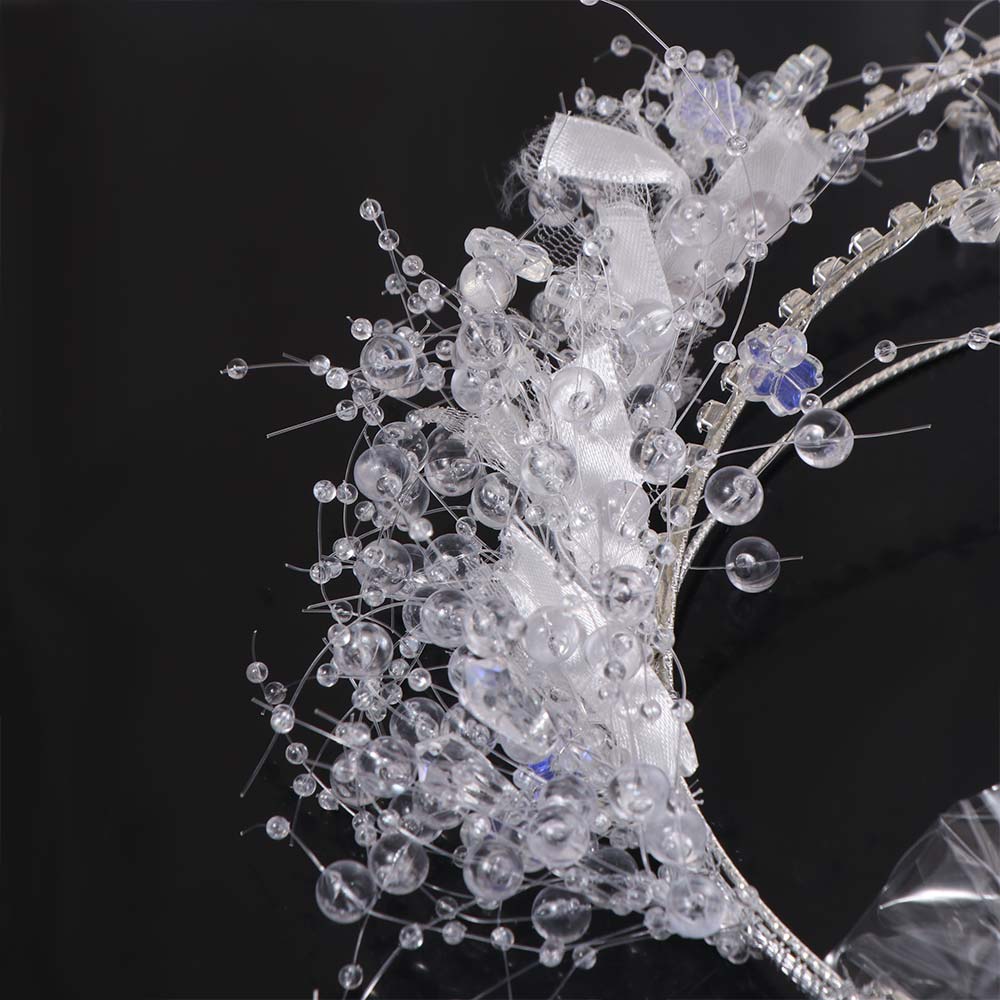 Shining Crystal Hair Hoop Tiara Fairy Rhinestone Headband Bride Crystal Crown Earrings  Girls