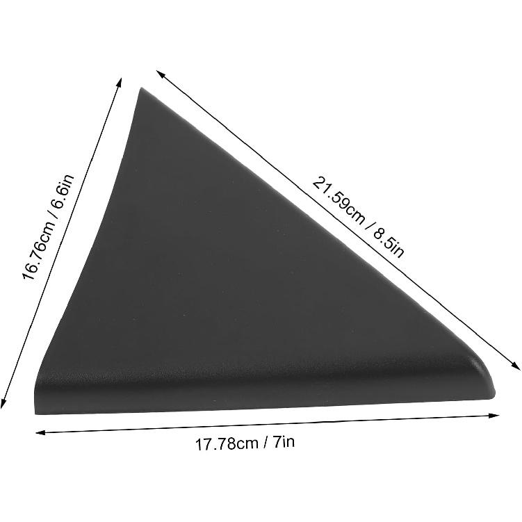 Aramox Front Door Upper Trim Panel Triangle Interior Mirror Trim Cover, Front Driver and Passenger Side Upper Door Trim Panel for 1500 2500 HD 3500