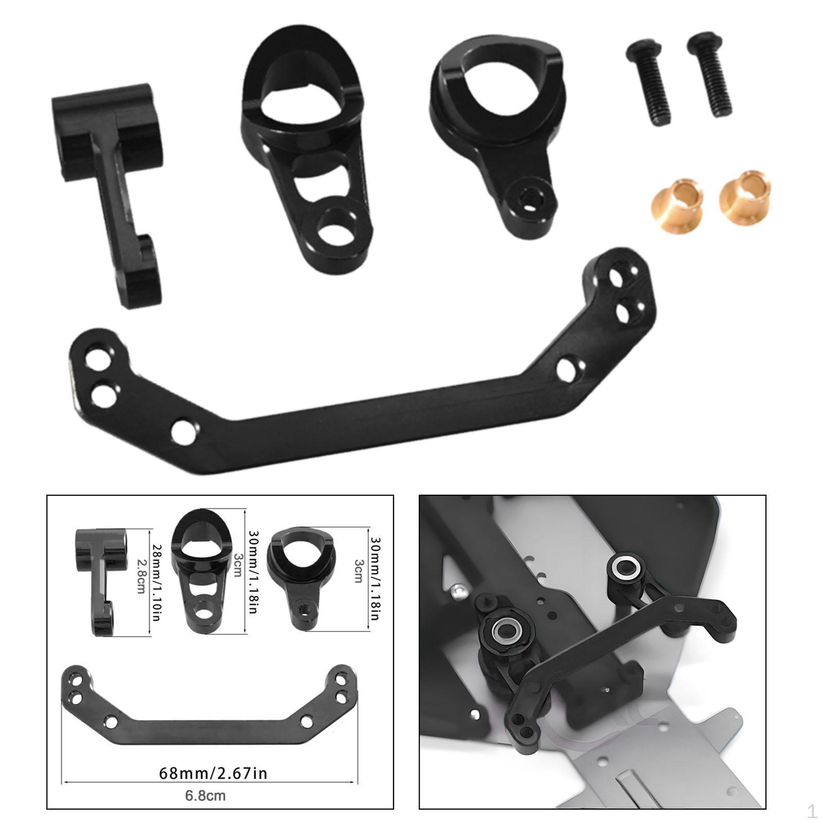 

Алюмінієвий сплав Рульова збірка Аксесуари для радіокерованих автомобілів, Запасні частини Міцна Модернізація Металева Заміна для чорний
