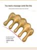 Green Sandalwood Coarse Teeth Massage Comb for Relaxing Scalp Care & Daily Use