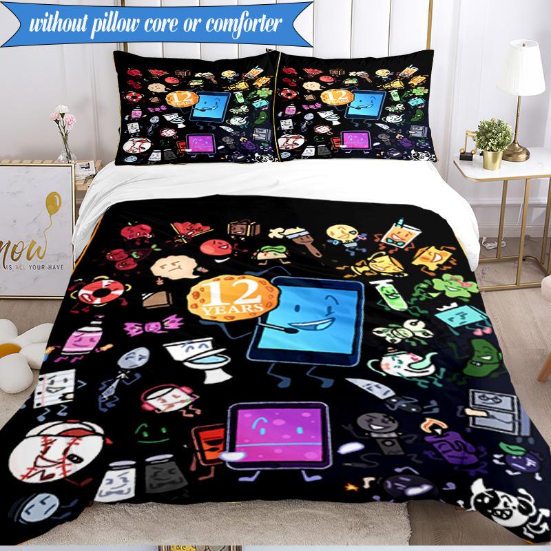 Colorful Dream Island Collage 3pcs K-pop Music Group Bedding set,Ideal for Bedroom, Dormitory,Including Duvet Cover And 2pcs Pillowcases,Fan Gifts