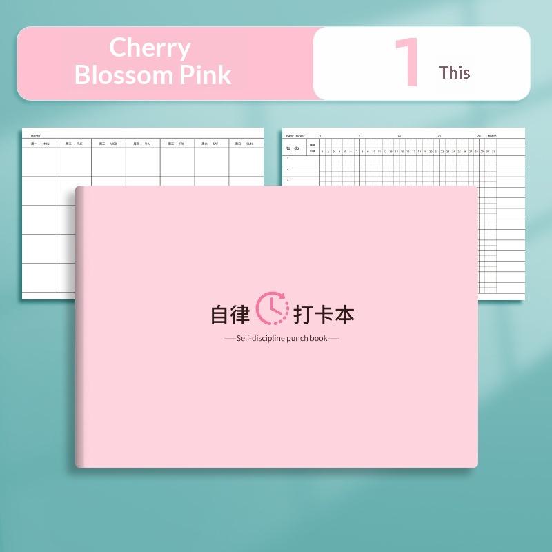 Self Discipline Check In Notebook 30 Day Task Plan Notepad Time Management Planner Diary School Stationery