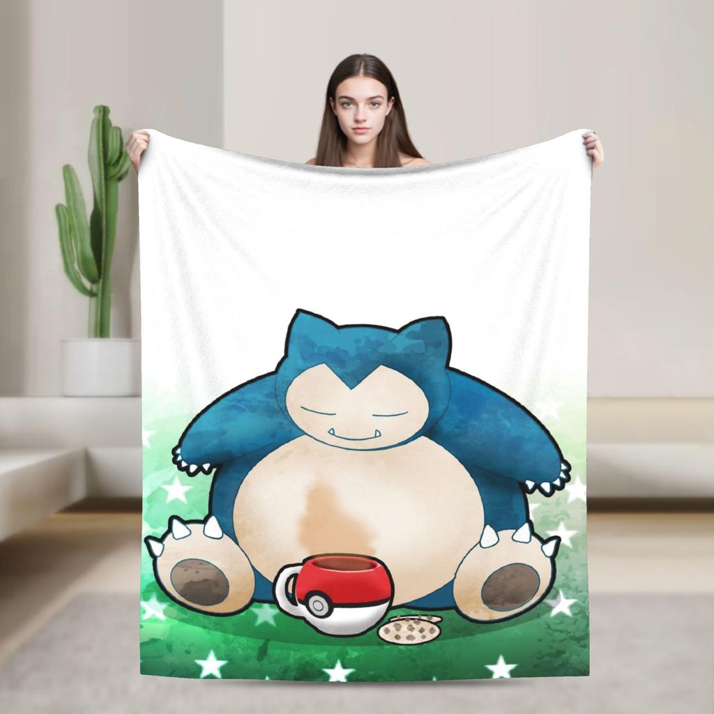 Cute Cartoon Squirtle Blankets Poke-Mon Flannel Awesome Warm Throw Blankets for Home Restaurant Spring Autumn