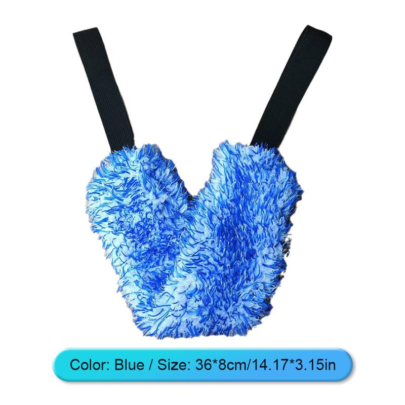 SEAMETAL Car Wheel Wash Towel Brush Car Double-sided Long Belt Cleaning Towel Microfiber Coral Plush Wheel Pull Belt Hub Detail Towel
