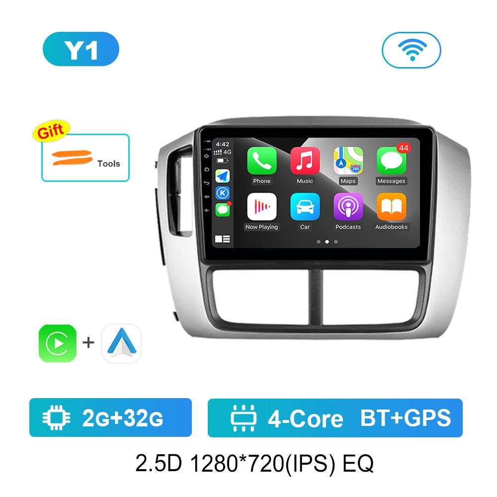 

for Honda Pilot 1 2005 - 2008 IPS Screen 9 Car Radio Multimedia player Carplay Android System 4G Bluetooth WiFi GPS Navigation