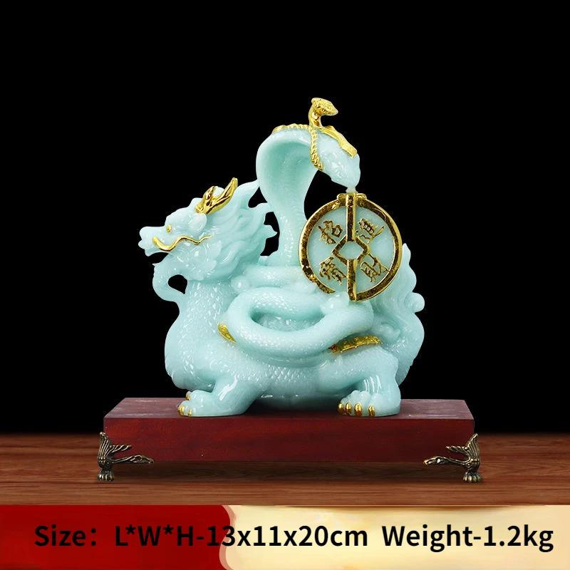 

Китайский стиль Сюаньу Божественный Зверь Орнамент Дракон Черепаха Черепаха Змея Квадратная Позиция Божественный Зверь Гостиная Телевизор Офис Ремесло