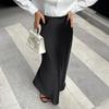 Kaikuo Resort Style High-end Solid Color Long Skirt for Women 2025 Autumn Winter
