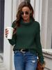 Women's Autumn and Winter Long-sleeved Versatile Knitted Sweater Top Multi-color