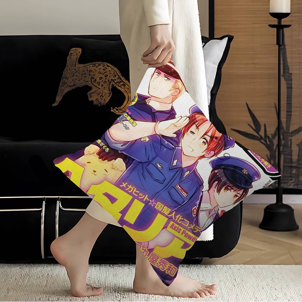 Anime Hetalia Axis Powers Personalized Pillow Dust Cover Bedroom Kids Party Decoration Pillowcase Birthday Children Gift