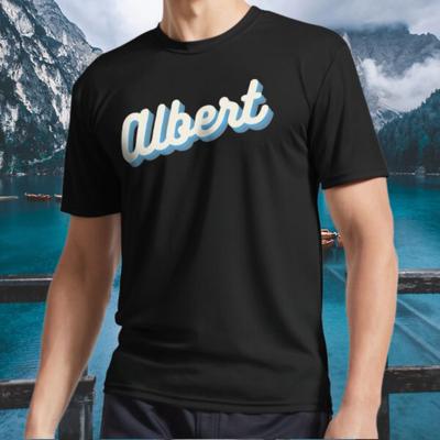 New Shirt Albert Name Logo Active T-Shirt Funny Size S To 5XL