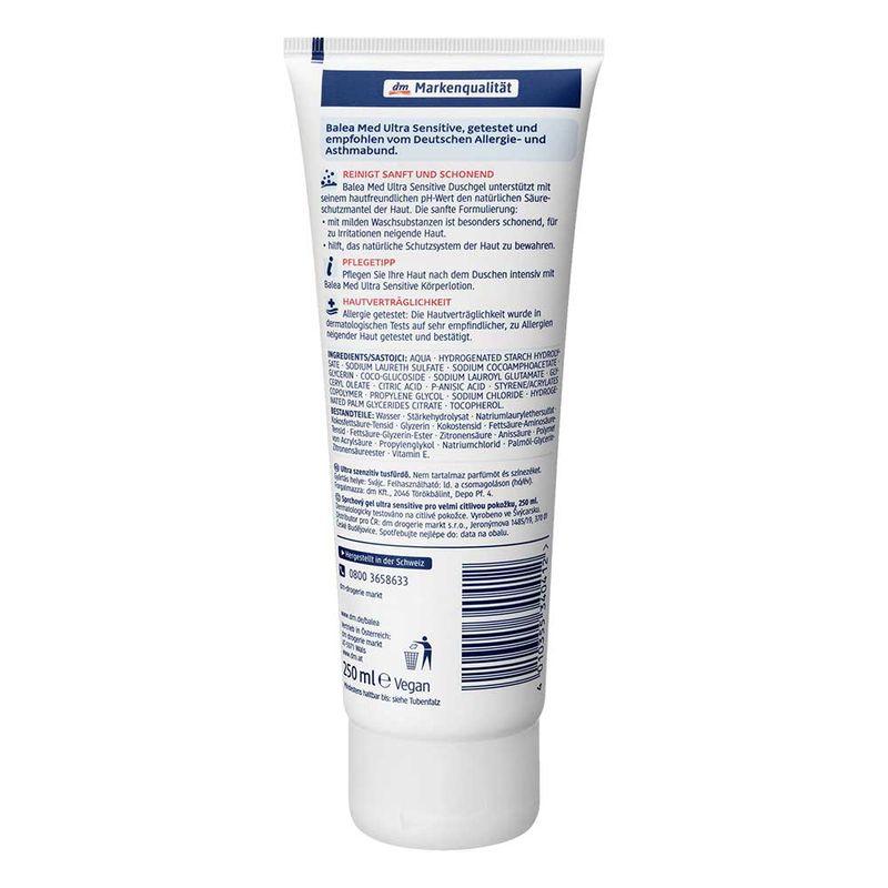 Balea Con Gel Doccia Ultra Sensitive 250ml