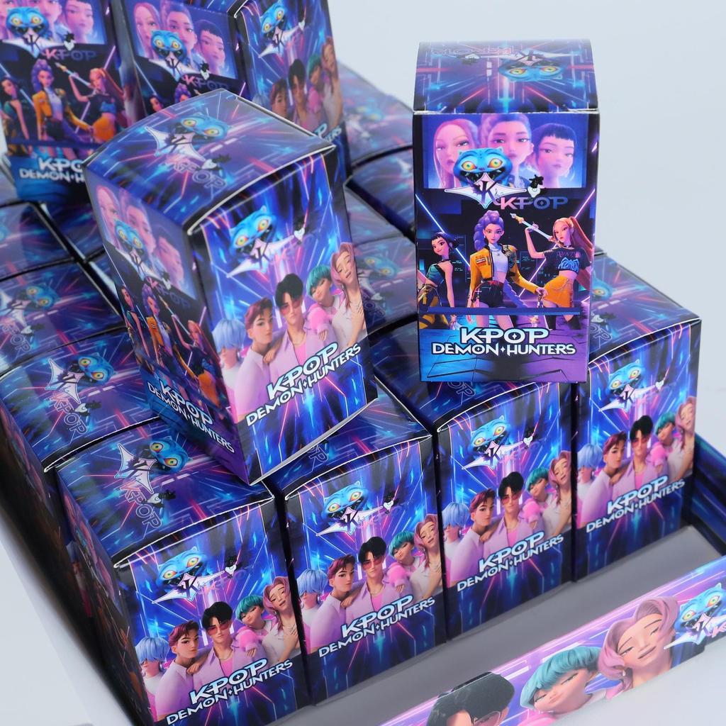 In Stock: Demon Slayer KPOP Figure Series Soft Rubber Keychain Pendant & Blind Box Ornament.