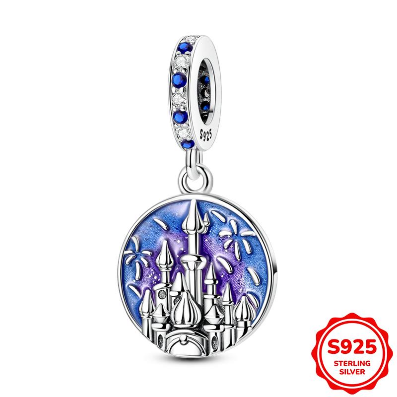 Charms Silver 925 Princess and Pumpkin Carriage Fairy Tale Pendant Beads Fits 3mm Bracelet For Women Luxury DIY Jewelry