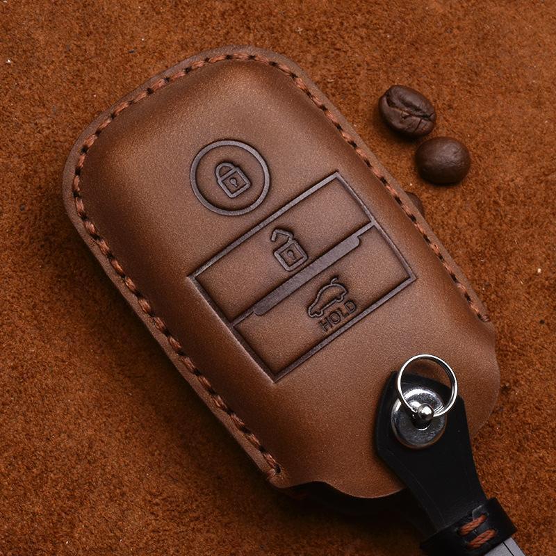 Kia Key Cover for Zhi Pao 3/5, Pao 4, Yi - Genuine Leather Shell