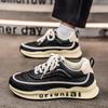 New Fashion Men's Four Seasons Comfortable Thick Sole Shoes Students Male Boys Trending Soft Sole Breathable Casual Running Sneakers