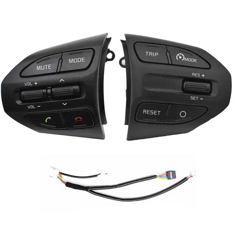 New Steering Wheel Button Cruise Control Volume Switch With Red Line For KIA K2 RIO 2017 2018 2019 RIO 4 X LINE Picanto 3