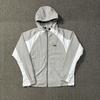 Giacca a vento con cappuccio da uomo con nastro riflettente, giacca softshell casual sportiva, autunno
