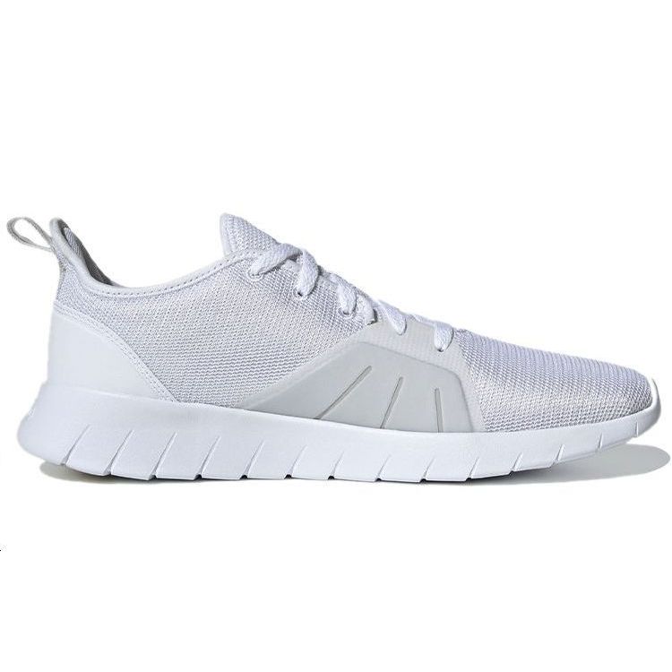Adidas Asweemove Comfortable Versatile Fabric Breathable Low-Top Casual Running Shoes Men Sneakers White Black FW1677