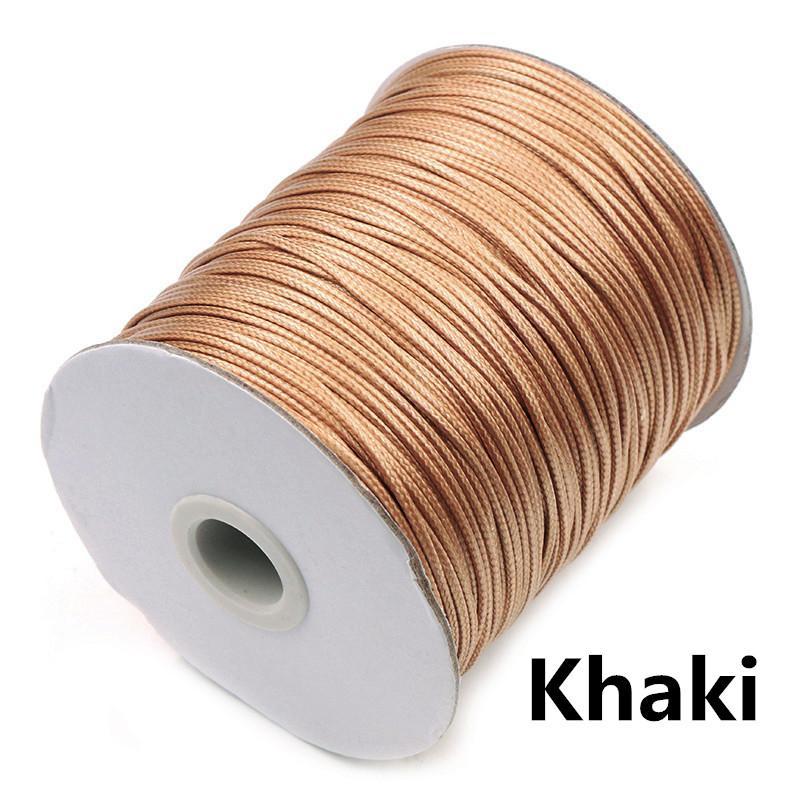 10m/lot 15 Color Leather Line Waxed Cord Cotton Thread String Strap Necklace Rope For Jewelry Making DIY Bracelet Supplies